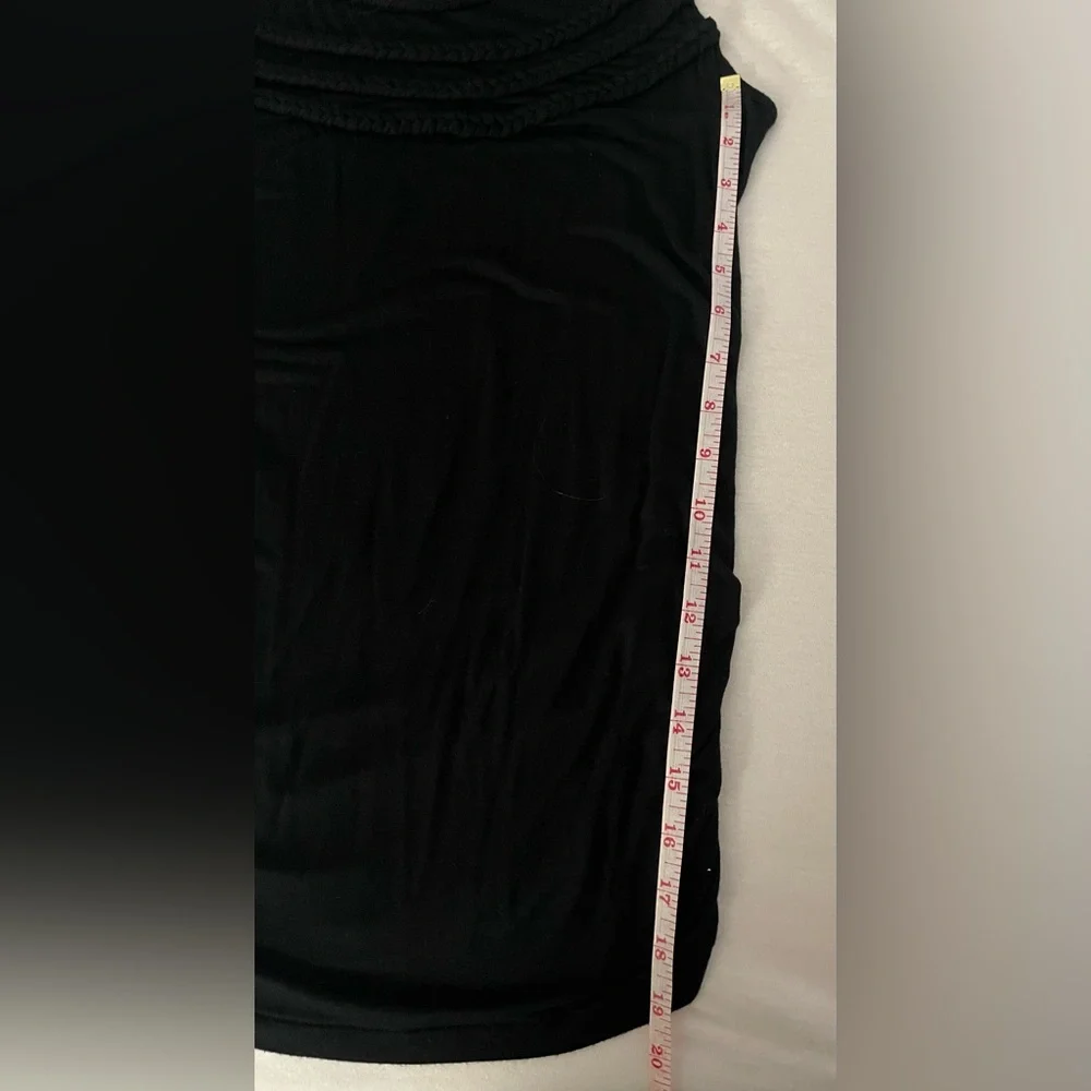 Liz Lange MATERNITY Black Braided Tank Top, Size L - Picture 4 of 6